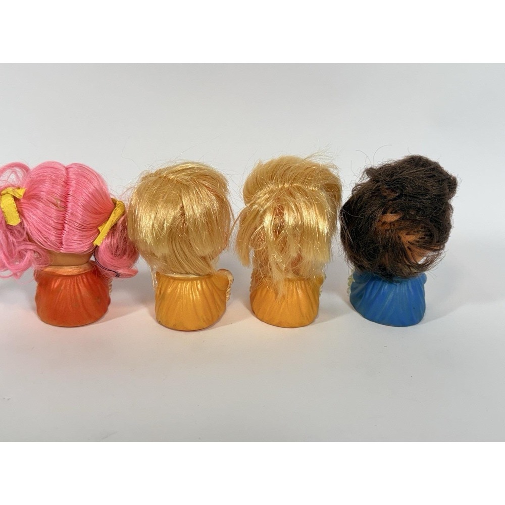 Lot of 4 Moody Cuties Vinyl Rubber Toy Dolls 1960s Vtg 3.5" - Picture 8 of 10